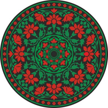 renkli Hint geleneksel desen