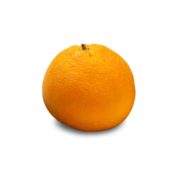 Orange White Isolated Background Organic Fruits — Fotografia de Stock