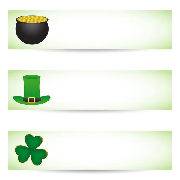 St patrick's day banners — Stock vektor