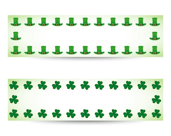 St. patrick's day banners — Stock Vector