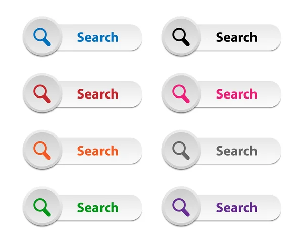 Search buttons — Stock Vector