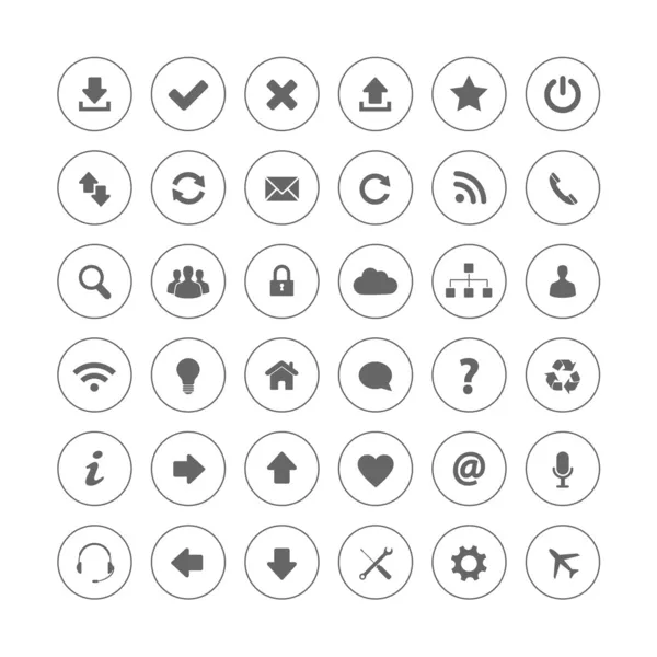 Iconos Web — Vector de stock