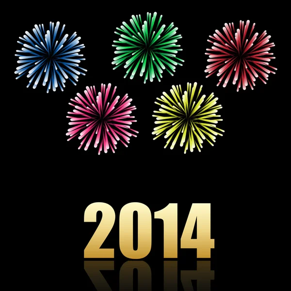 2014 Año Nuevo celebración — Vector de stock