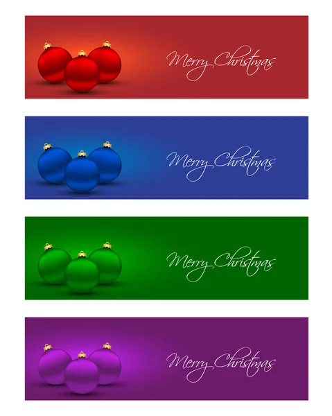 Kerstmis banners — Stockvector