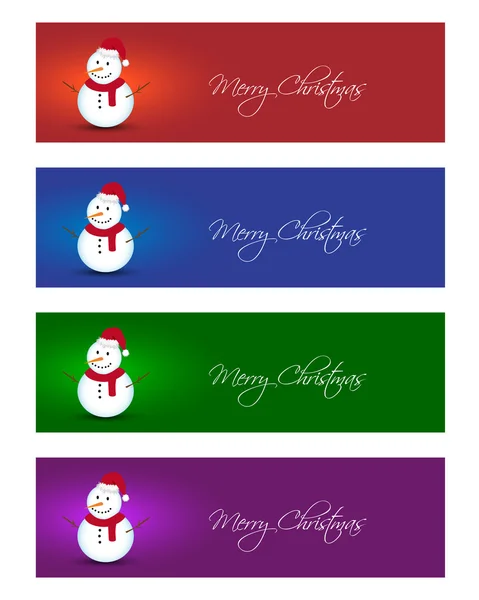 Banderas de Navidad — Vector de stock