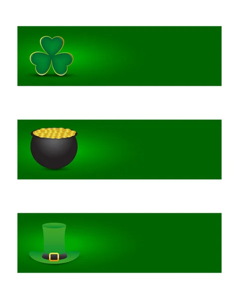 St patrick's day banners — Stock vektor