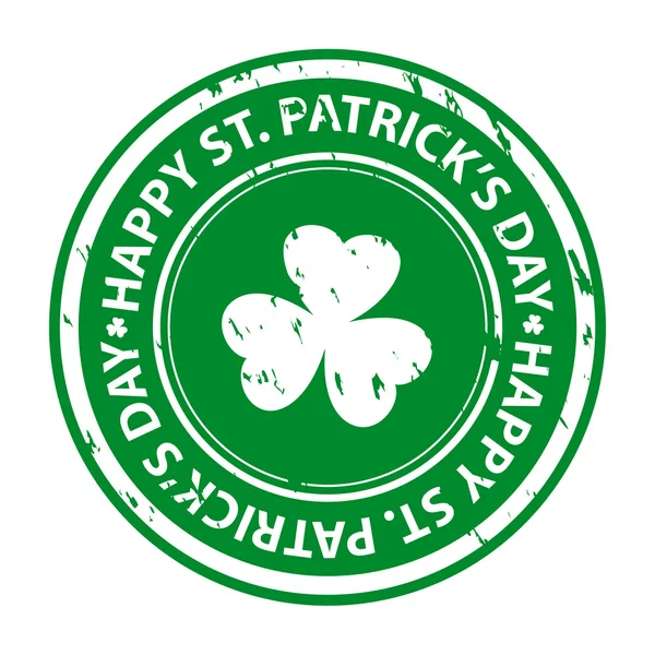 St patrick's day gummistämpel — Stock vektor