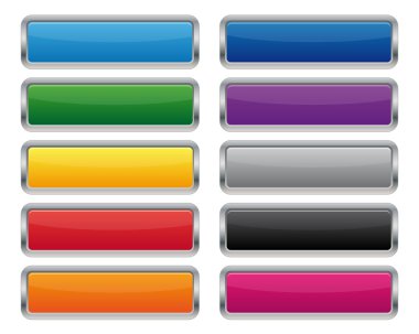 metal dikdörtgen düğmeleri