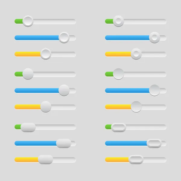Panel de control con deslizadores — Archivo Imágenes Vectoriales