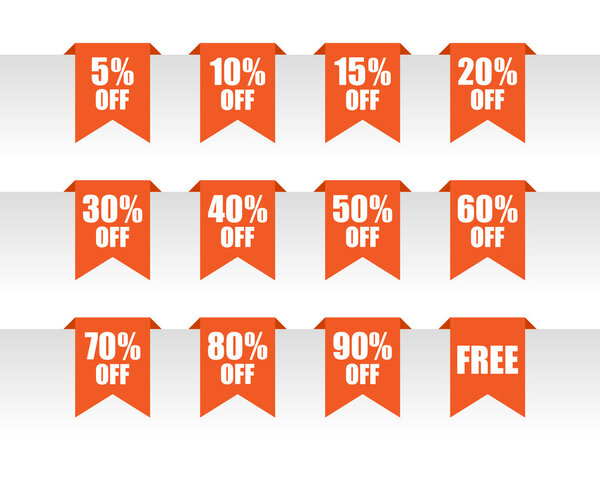 Discount paper tag labels
