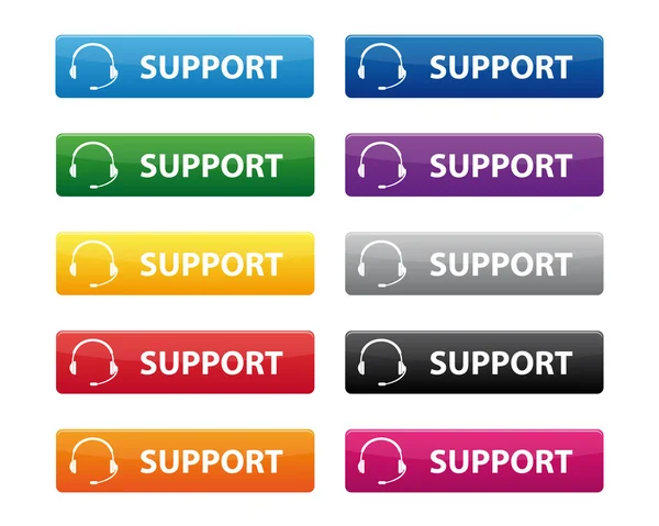 Κουμπιά υποστήριξης — Διανυσματικό Αρχείο