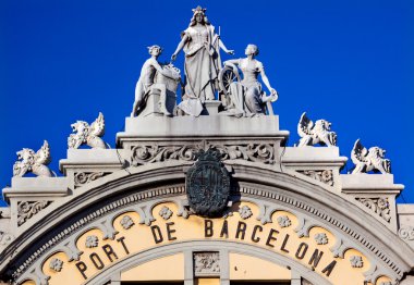 heykellerin barcelona İspanya bina kasalara