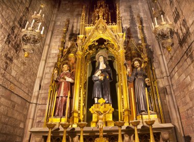 Saints Joaquima de Vedruna, Francis of Assisi, Anthoy M Claret, clipart