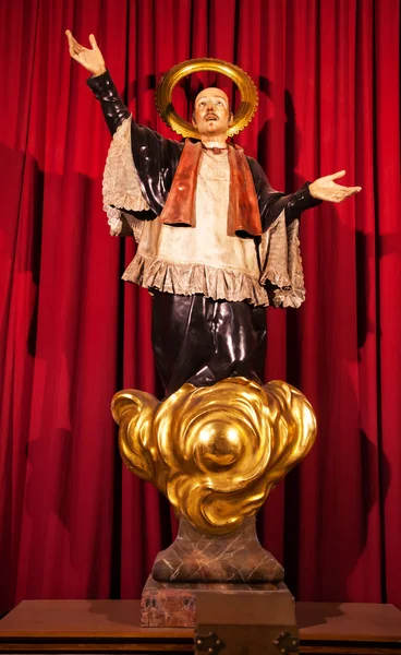 Saint Joseph Oriol Statue, St Maria del Pi church, Saint Mary of — Stock Photo, Image