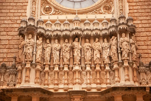 Kristus učedníkům sochy monestir klášter montserrat, Španělsko — Stock fotografie