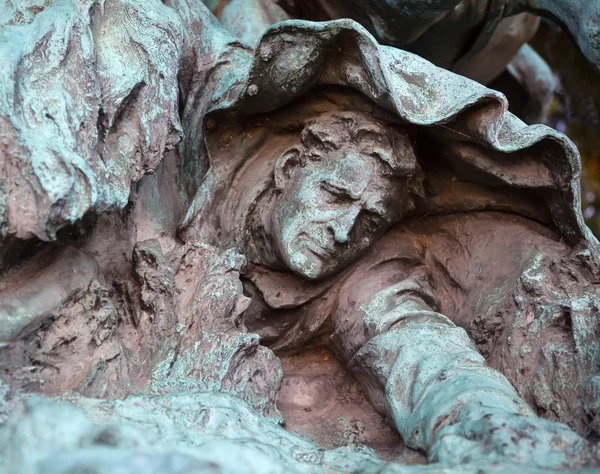 Unie calvarieberg man gedaald paarden opladen ons verlenen standbeeld memoria — Stockfoto