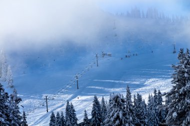 Kayak Okulu snoqualme, sis chairlifts yılında washington geçmek