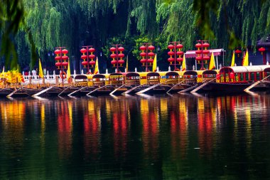 Houhai göl tourboats beijing, Çin