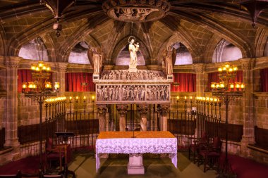 Crypt st eulalia 4 yüzyıl marytr Gotik Katolik barcelona ca