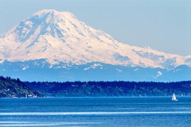 Mount rainier puget sound Kuzey seattle kar dağ washington