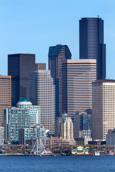 Seattle Towers Buildings Waterfront Cityscape Washington — Stock Photo, Image