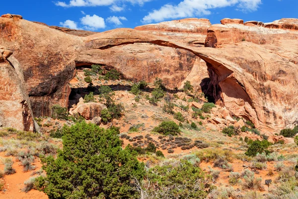 Landscape Arch Rock Canyon Devils Garden Arches National Park Mo — Stock Photo, Image