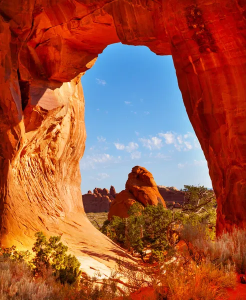 Jardin de diables arch pin arches national park moab utah — Photo