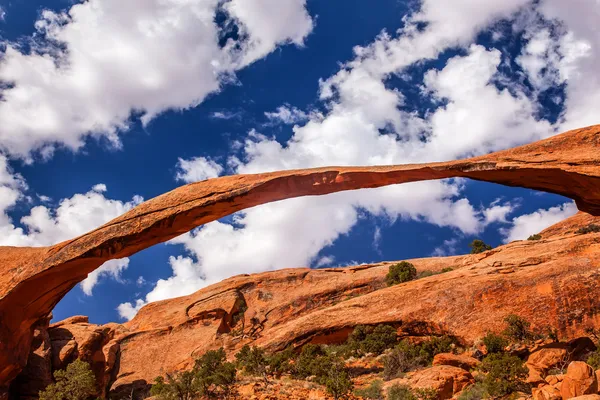 Landscape Arch Close up Rock Canyon Devils Garden Arches Nationa — Stock Photo, Image