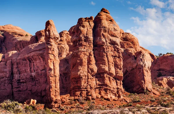 Fallos rock hoodoo arches nationalpark moab utah — Stockfoto