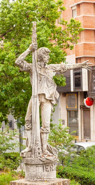 Rodrigo de Triana Columbus Marinero Estatua Triana Sevilla Andalusi —  Fotos de Stock