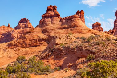 Rock kumtaşı windows bölümü arches Ulusal Parkı moab utah