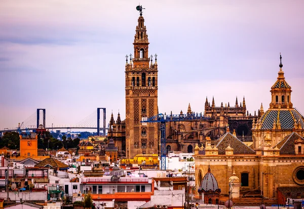 Giralda Bell Tower Cathedral of Saint Mary of the See Spire Chur — Stock Photo, Image