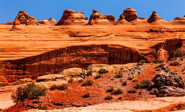 Delicado Arco Rock Canyon Arches National Park Moab Utah — Fotografia de Stock