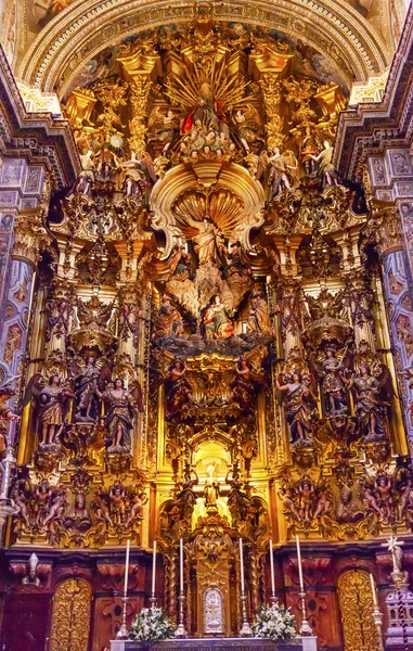 Basilica Altar Piece Church of El Salvador Seville Andalusia Spa — Stock Photo, Image