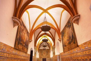 Charles v Oda tapastries alcazar Kraliyet Sarayı seville İspanya