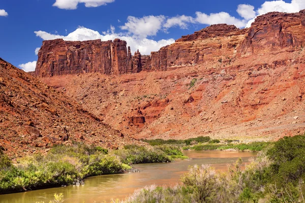 Colorado River Rock Canyon Outside Arches National Park Moab Uta — Stock Photo, Image