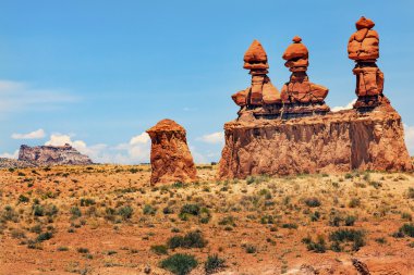 Üç kız kardeş hoodoos cin valley state park rock canyon utah 