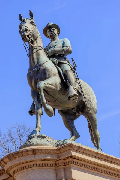 Загальні Уінфілд Скотт Хенкок кінна статуя громадянської війни спо — стокове фото