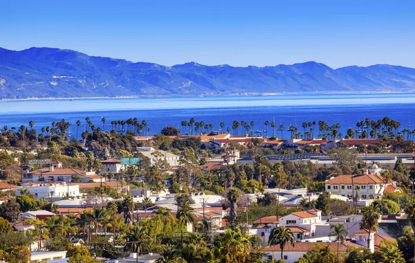 Edifícios Litoral Oceano Pacífico Santa Barbara Califórnia — Fotografia de Stock