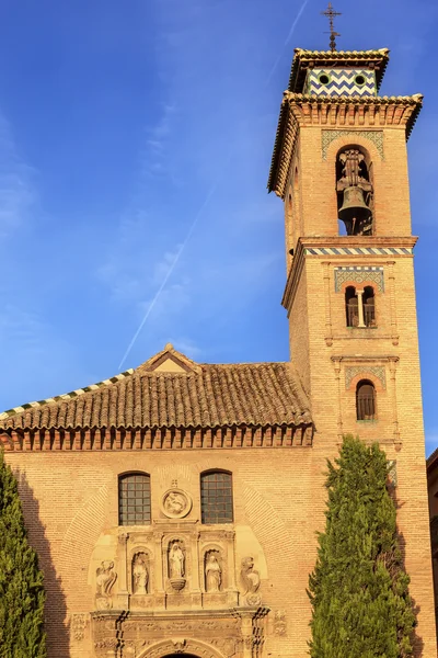 Kościół iglesia santa anna rio darro granada Andaluzja, Południowa Hiszpania — Zdjęcie stockowe