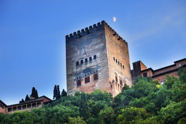 alhambra kule ay sokak albaicin granada andalus yürüyüş dan