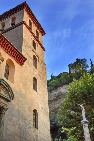 Chiesa Iglesia Durante La Eucarista Alhambra Luna Carrera Del Da — Foto Stock