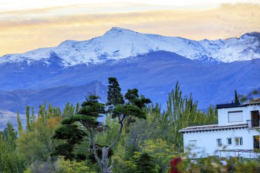 Sierra nevada Dağları kar kayak alanı granada Endülüs İspanya