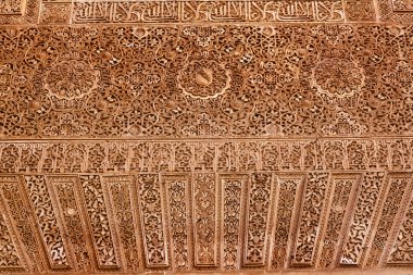 granada Endülüs İspanya Alhambra avlu Endülüs duvar tasarımları
