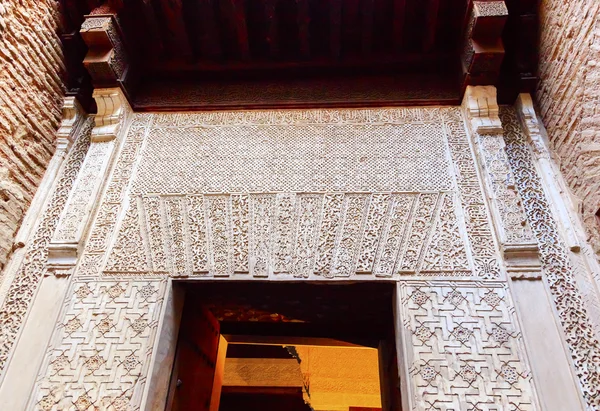 Alhambra Moorish Wall Designs Entrance Granada Andalusia Spain — Stock Photo, Image