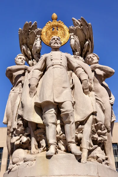 George gordon meade memorial burgeroorlog standbeeld pennsylvania ave wassen — Stockfoto