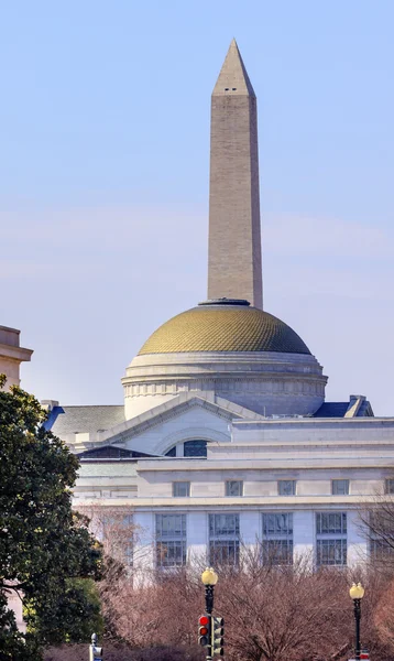 Washington monument Musée histoire naturelle constitution avenue ouest — Photo
