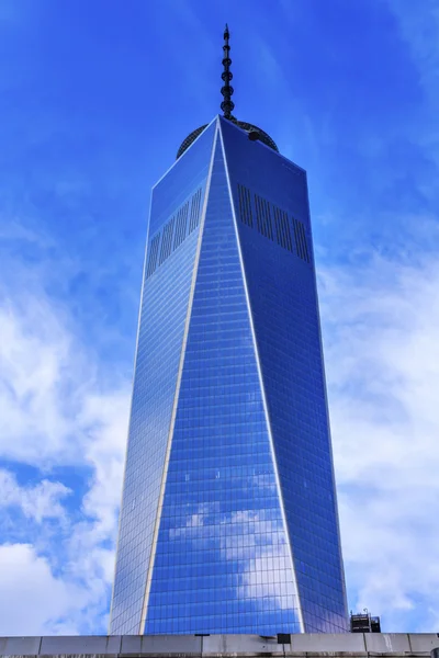 Novo Centro de Comércio Mundial Vidro Construção Arranha-céu Reflexão Novo — Fotografia de Stock