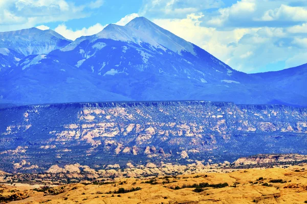 Parc national de La Salle Mountains Rock Canyon Arches Moab Utah — Photo