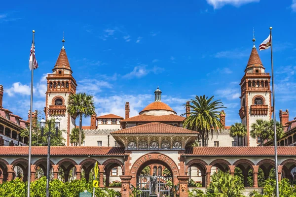 Red White Flagler College Augustine Florida Small College Fundada 1968 — Foto de Stock